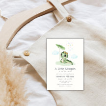 Süßer Regentropfen Kleiner Drache Baby Shower 