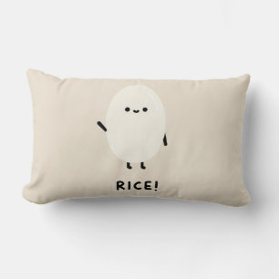 süßer Reis-Charakter minimal kawaii lustiger Reis  Lendenkissen