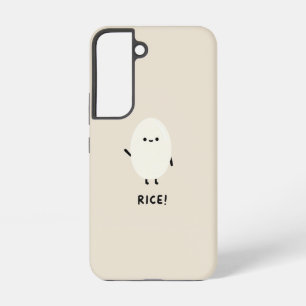 süßer Reis-Charakter minimal kawaii lustiger Reis Samsung Galaxy Hülle