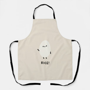 süßer Reis-Charakter minimal kawaii lustiger Reis  Schürze