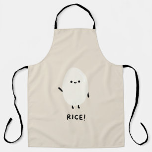süßer Reis-Charakter minimal kawaii lustiger Reis  Schürze