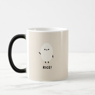 süßer Reis-Charakter minimal kawaii lustiger Reis Verwandlungstasse