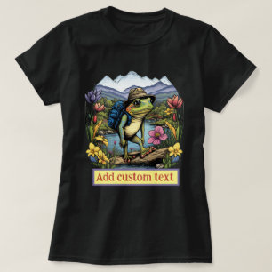 Süßer Reisender Frosch Hippie Wald, Krötenliebhabe T-Shirt