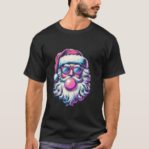 Süßer Retro-Weihnachtsmann-Christmas-Blasen-Blase T-Shirt