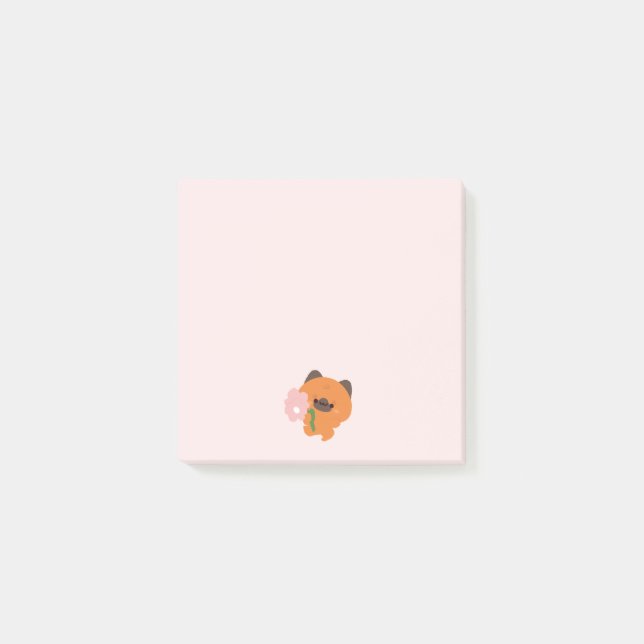 Süßer romantischer deutscher Schäferhund Post-it Klebezettel (Vorderseite)