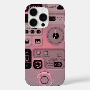 Süßer Rosa Ästhetik-Handyaufkleber iPhone 16 Pro Hülle