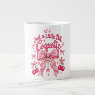 Süßer Rosa Charme-Bogen Kirsche Feminine Ästhetik Jumbo-Tasse