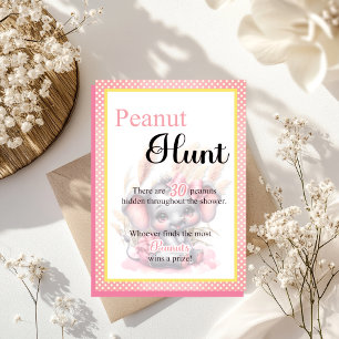 Süßer Rosa Elefant Baby Shower Entenjagd Spiel