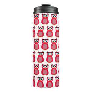 Süßer Rosa Kauz Thermosbecher