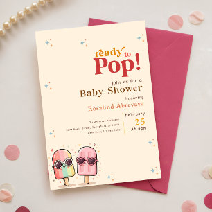 Süßer Rosa-Lutscher-Einladung zur Babyparty Einladung