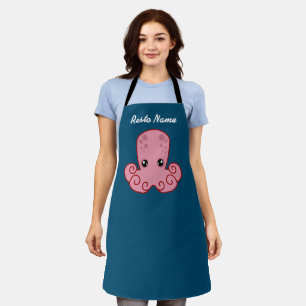 Süßer Rosa Oktopus Schürze