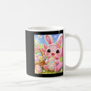 Süßer rosa Osterhase Axolotl Kaffeetasse
