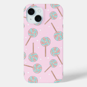 Süßer Rosa-Pastell-Lutscher Nahtloses Muster Case-Mate iPhone Hülle