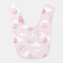 Süßer rosa Schmetterling Pastellwolken Baby Mädche