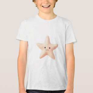 Süßer Rosa Seestern Tri-Blend Shirt