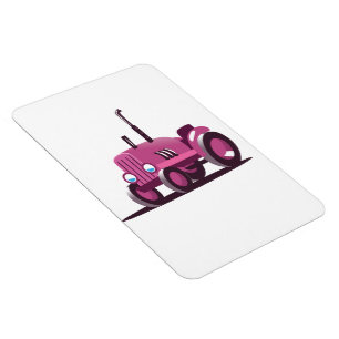Süßer rosa Traktor Magnet