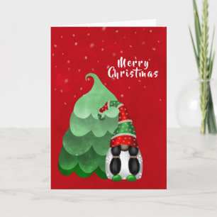 Süßer Roter Grüner Weißer Gnom Baum Weihnachten