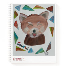 Süßer Roter-Panda-Journal