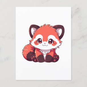  süßer Roter Panda Postkarte
