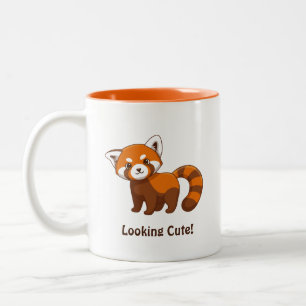 Süßer Roter Panda Zweifarbige Tasse
