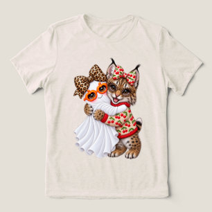 Süßer Rotluchs-Geist-Halloween-Herbst-Kunst-Wildka Tri-Blend Shirt