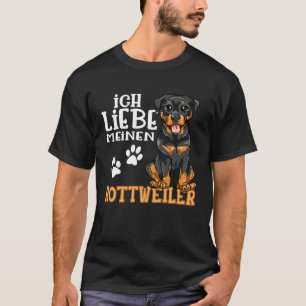 Süßer Rottweiler Rotti Hund Ich Liebe Meine Rottwe T-Shirt