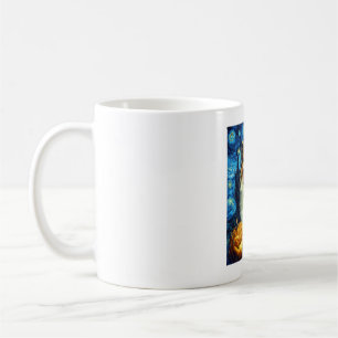 Süßer Rough Collie Hund Halloween Jack O Lantern K Kaffeetasse