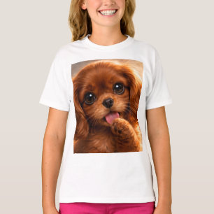 Süßer Ruby Cavalier Spaniel T-Shirt