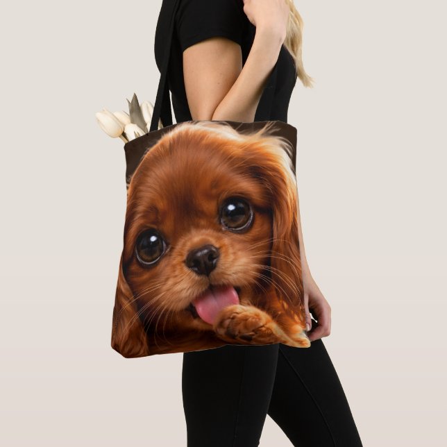 Süßer Ruby Cavalier Spaniel  Tasche (Von Nahem)