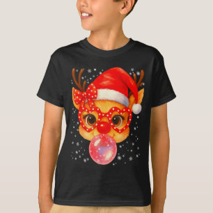 Süßer Rudolph Rotnase Kaugummi Weihnachten Xmas Mä T-Shirt
