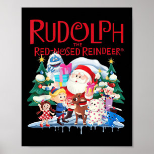 Süßer Rudolph The Red Nosed Reindeer Weihnachtsspe Poster