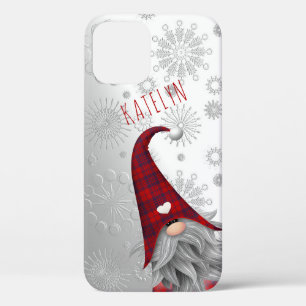 Süßer Rustikaler Glänzender Schnee-Weihnachts-Gnom Case-Mate iPhone Hülle