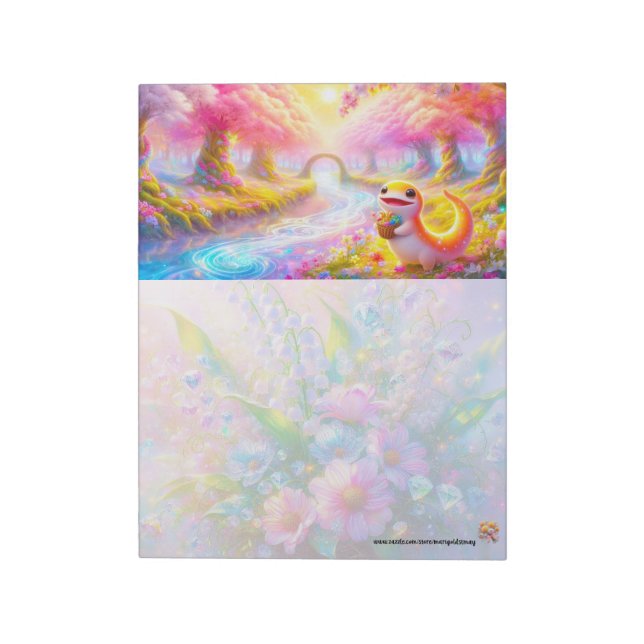 Süßer Salamander Notizblock (Rotiert)