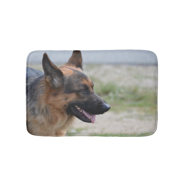 Süßer Schäferhund-Hund Badematte (Vorderseite)