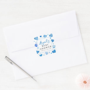 Süßer Schatz   Baby Shower Quadratischer Aufkleber
