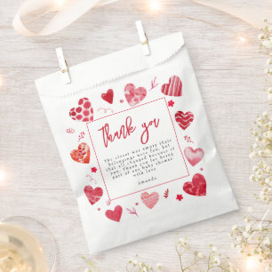 Süßer Schatz Dankeschön zum Babyshower Geschenktütchen