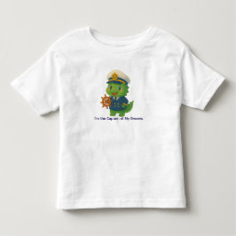 Süßer Schiffskapitän Dinosaurier – Dino Jobs Kleinkind T-shirt