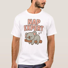Süßer schlafender Koala “Napping-Experte” T-Shirt