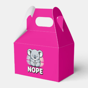 Süßer schlafender Koala “Nö” Lustiger Cartoon Geschenkschachtel