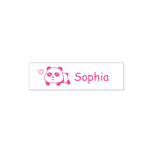 Süßer schlafender Panda, Personalisiert Permastempel