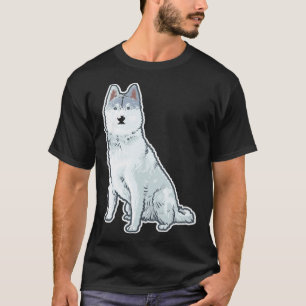 Süßer Schlittenhund Sibirischer Husky T-Shirt