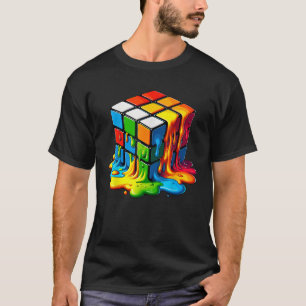 Süßer schmelzender Würfel Buntes Tolles Grafik T-Shirt