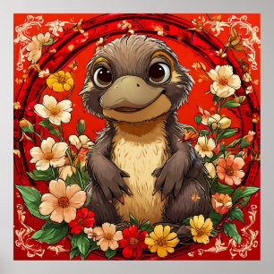 Süßer Schnabeltier Poster