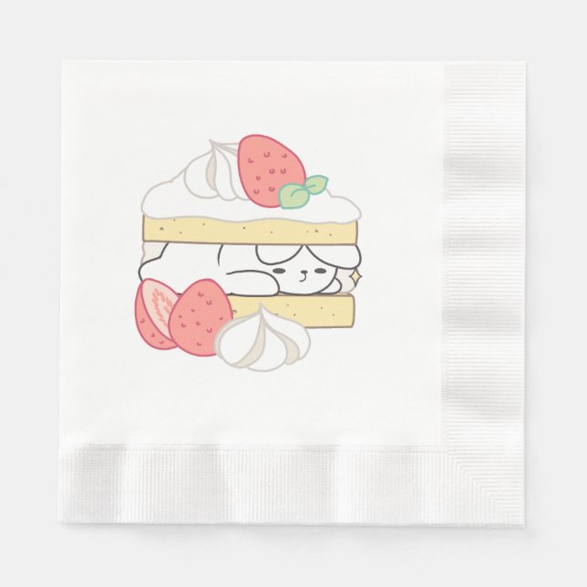 Süßer Schnaps: Buniberry Shortcake Delight Serviette (Vorderseite)