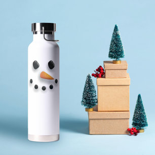 Süßer Schneemann Isoliert Trinkflasche