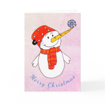 Süßer Schneemann mit Schneeflocken-Kindern Weihnac