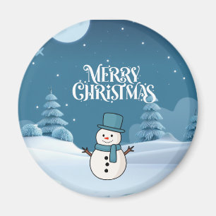 Süßer Schneemann Weihnachts-Kühlschrankmagnet Magnet