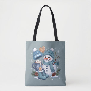 Süßer Schneemann Winterstimmung Weihnachten Tasche