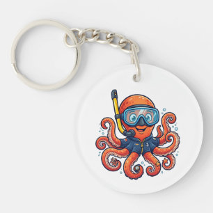Süßer Schnorchel-Oktopus - Ozean-Entdecker Schlüsselanhänger