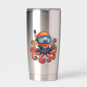 Süßer Schnorchel-Oktopus - Ozean-Entdecker Thermobecher